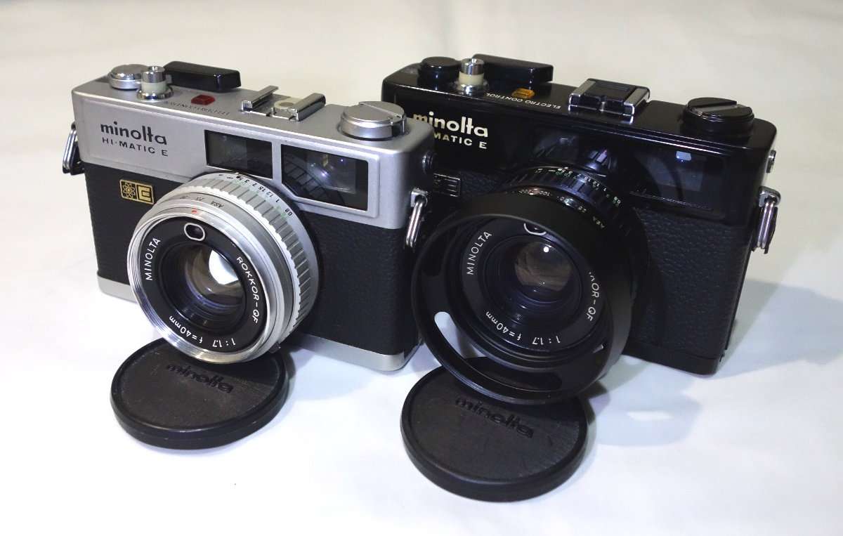 カメラ】ミノルタ Hi-Matic Eの2台目として色違いのシルバーを手に入れ